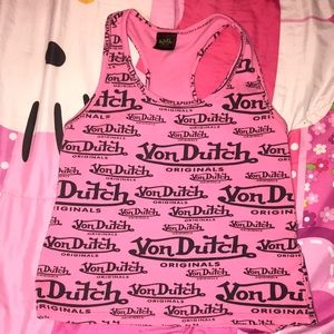 VonDutch originals Pink tank top